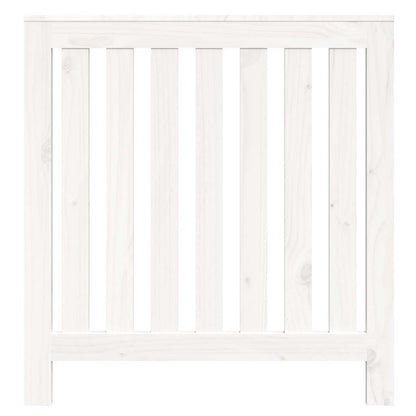 vidaXL Radiator Cover White 79.5x19x84 cm Solid Wood Pine 5