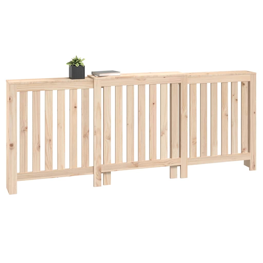 vidaXL Radiator Cover 210x21x85 cm Solid Wood Pine 4