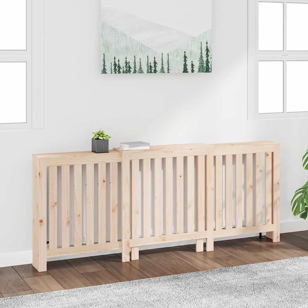 vidaXL Radiator Cover 210x21x85 cm Solid Wood Pine 1