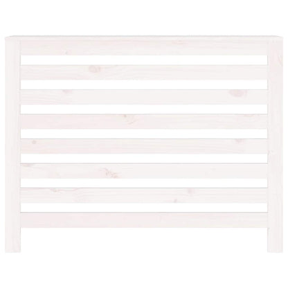 vidaXL Radiator Cover White 108.5x19x84 cm Solid Wood Pine 5