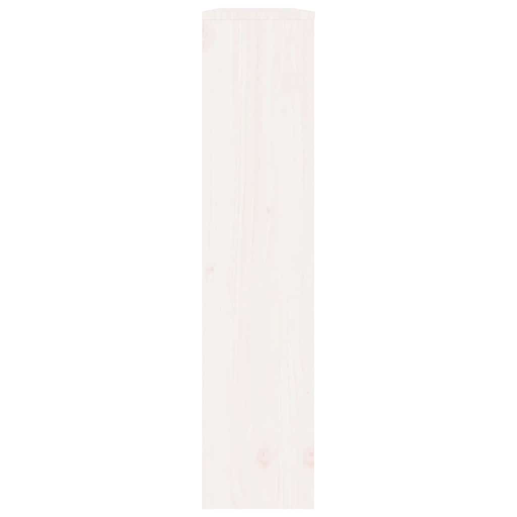 vidaXL Radiator Cover White 108.5x19x84 cm Solid Wood Pine 6