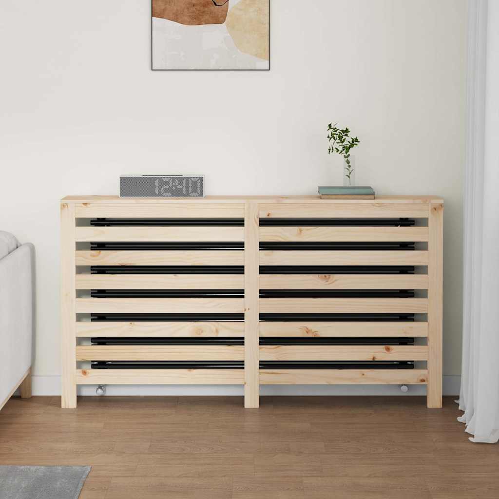 vidaXL Radiator Cover 153x19x84 cm Solid Wood Pine 3