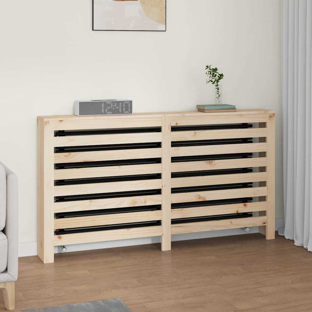 vidaXL Radiator Cover 153x19x84 cm Solid Wood Pine 1
