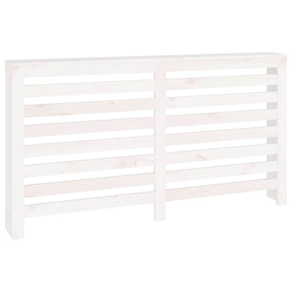 vidaXL Radiator Cover White 153x19x84 cm Solid Wood Pine 2