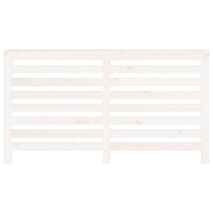 vidaXL Radiator Cover White 153x19x84 cm Solid Wood Pine 5
