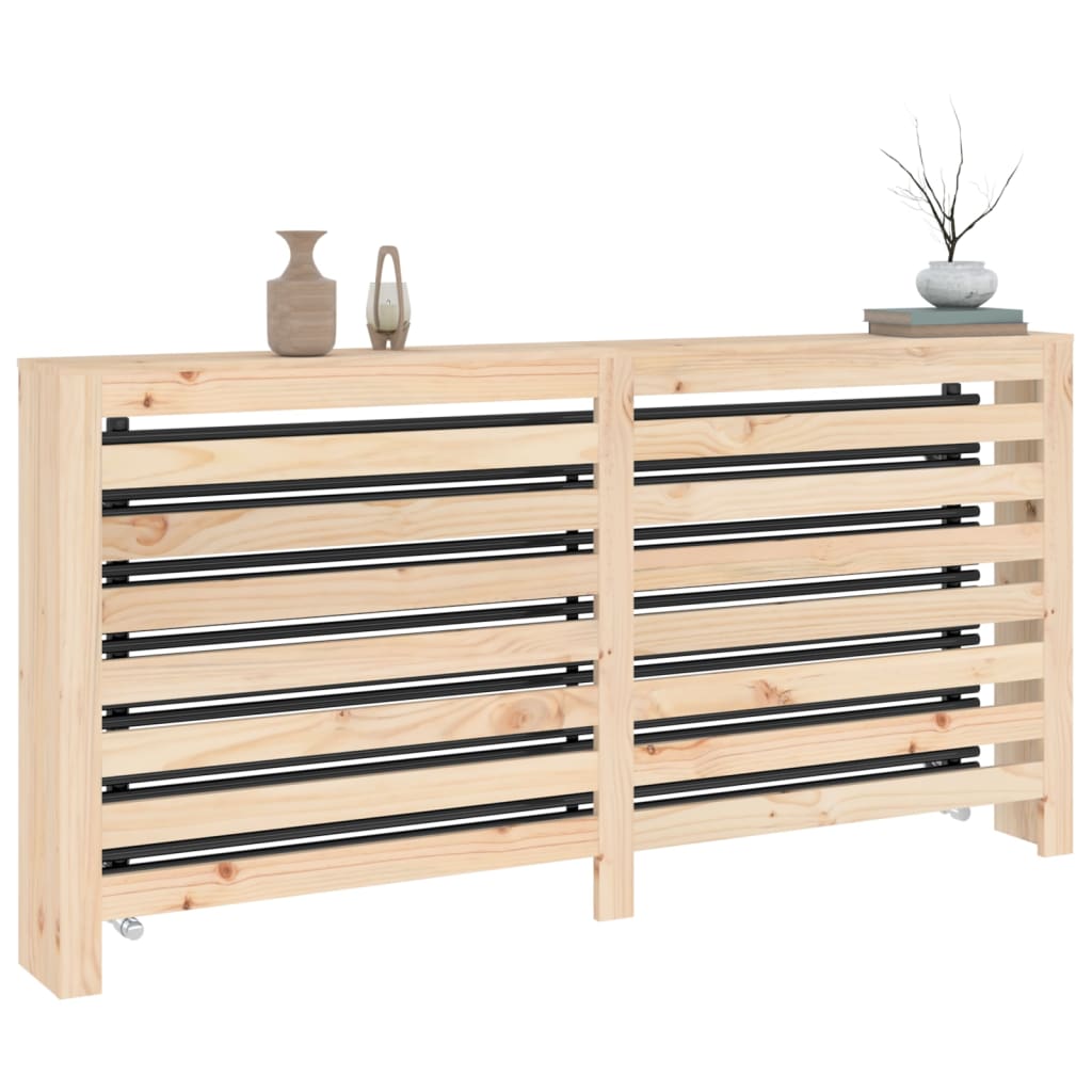 vidaXL Radiator Cover 169x19x84 cm Solid Wood Pine 4