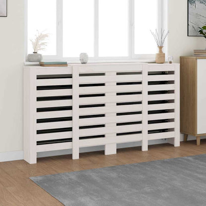 vidaXL Radiator Cover Solid Wood Pine White