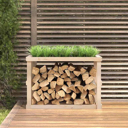 vidaXL Outdoor Log Holder 108x52x74 cm Solid Wood Pine 3