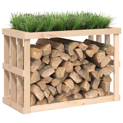 vidaXL Outdoor Log Holder 108x52x74 cm Solid Wood Pine 4