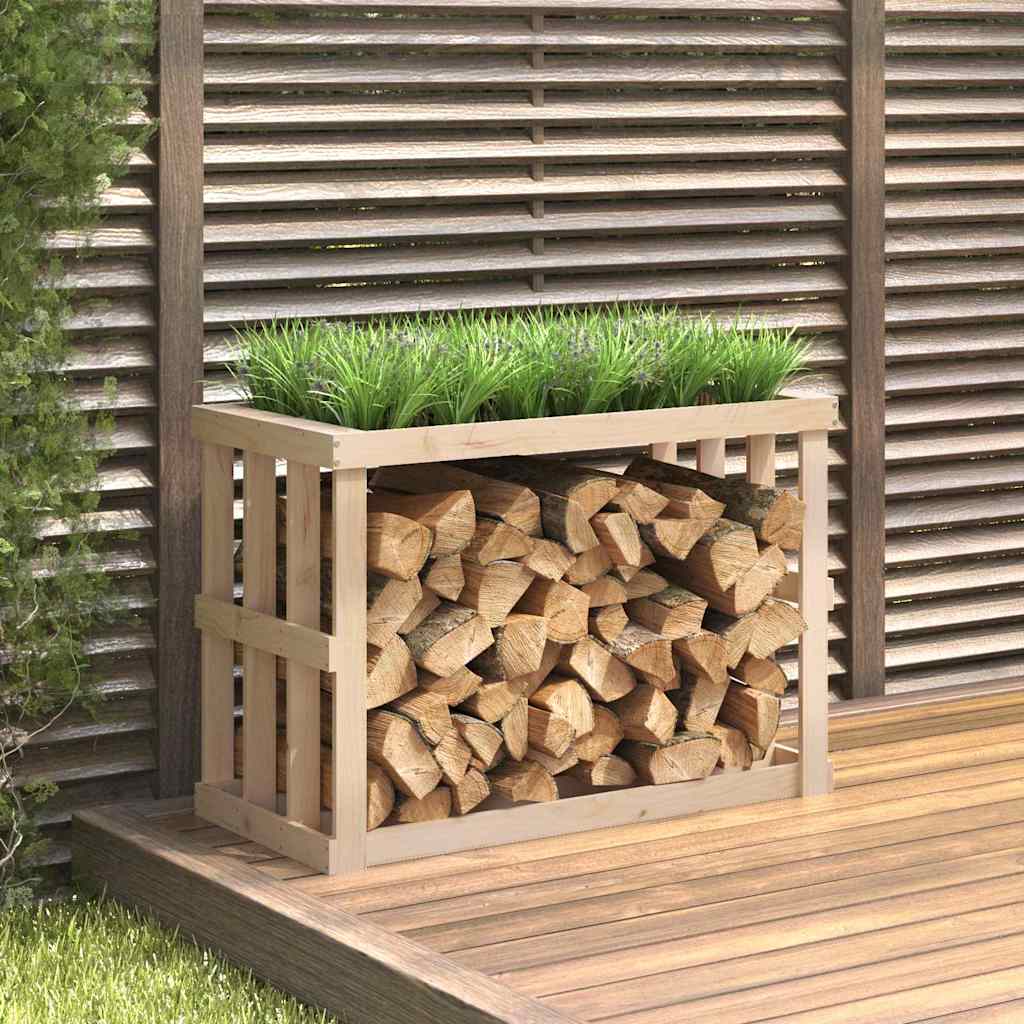 vidaXL Outdoor Log Holder 108x52x74 cm Solid Wood Pine 1