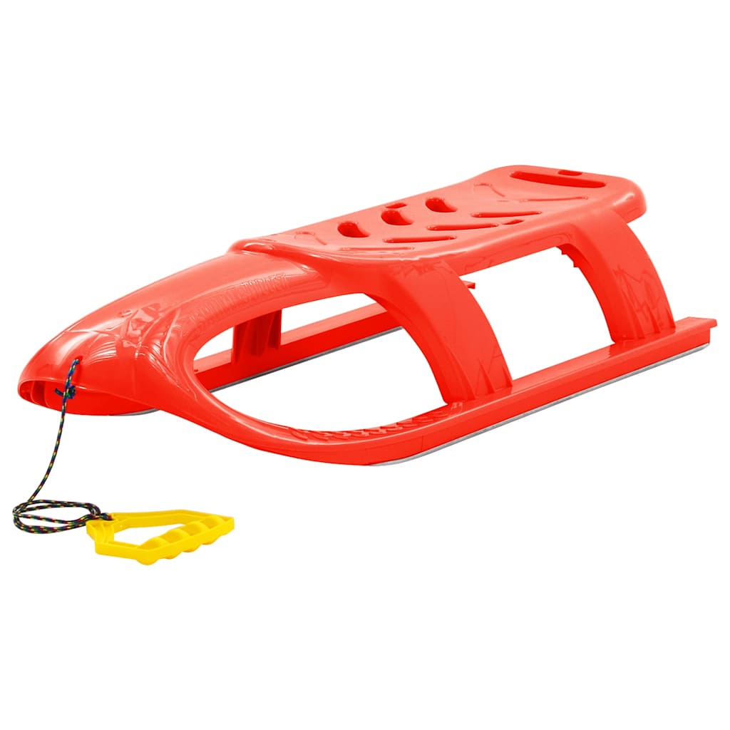 93719 vidaXL Sledge for Children Red 102,5x40x23 cm Polypropylene 1