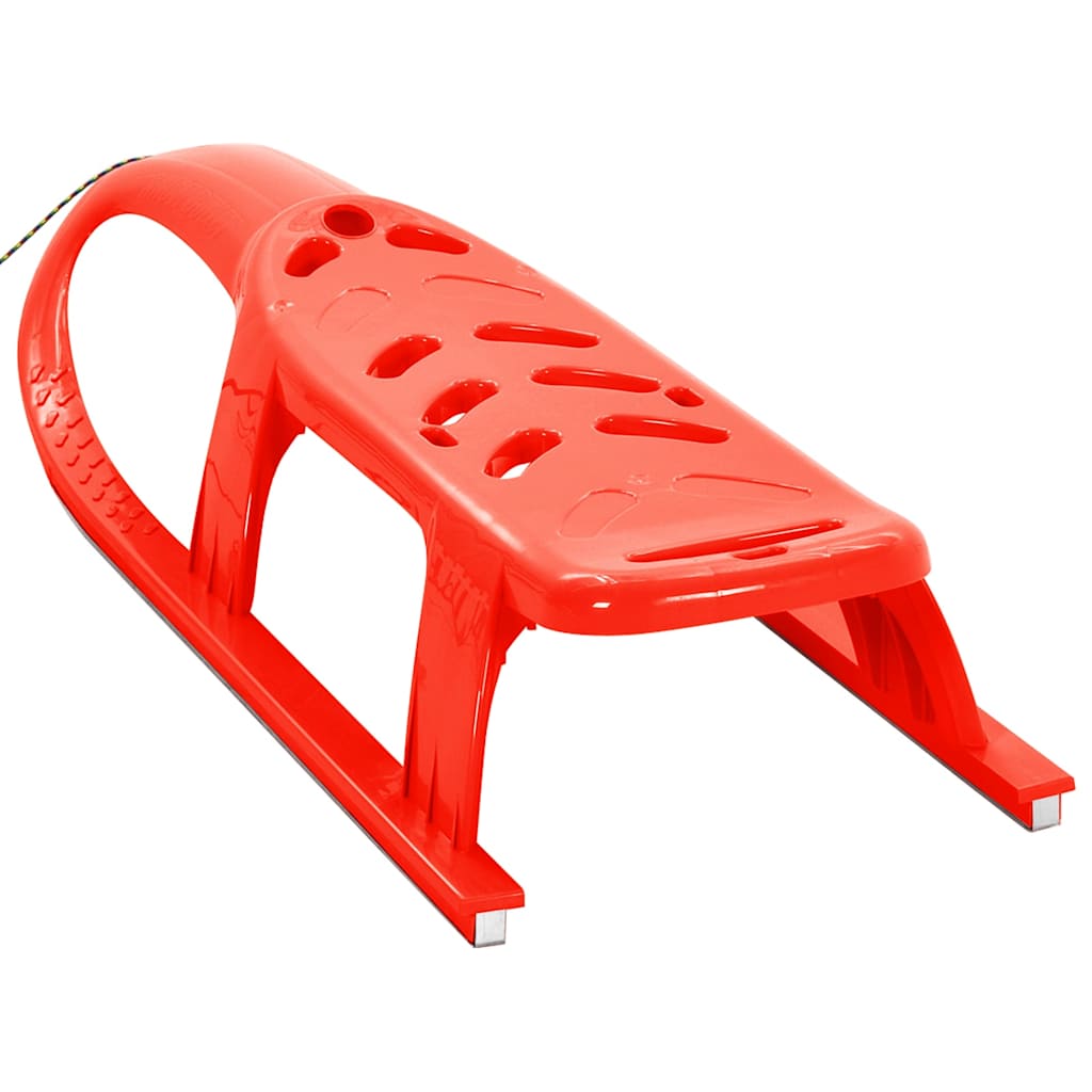 93719 vidaXL Sledge for Children Red 102,5x40x23 cm Polypropylene 3