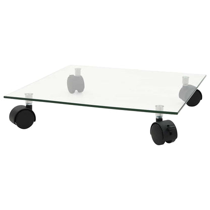 vidaXL Plant Rollers 4 pcs 35x35 cm Tempered Glass Square 2