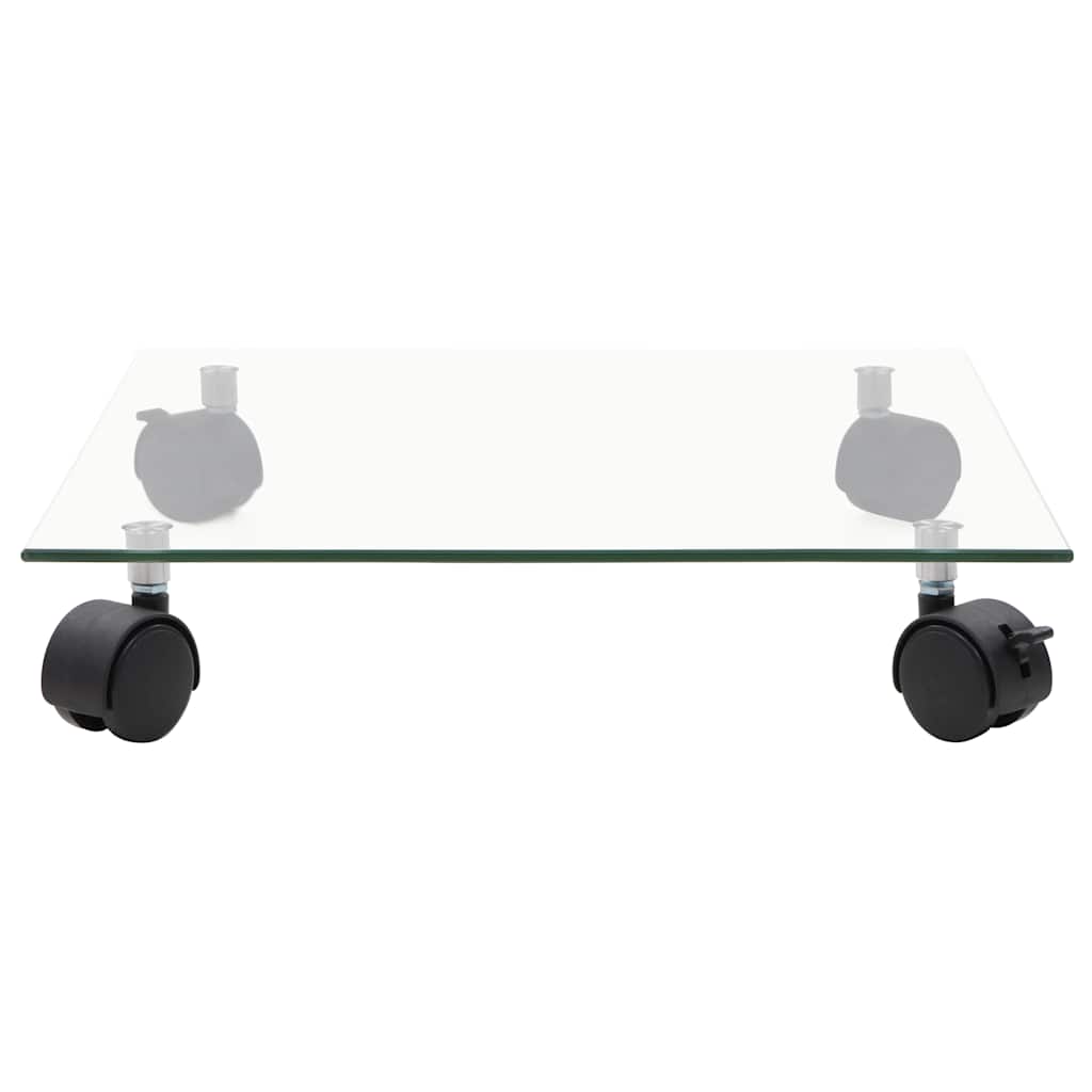 vidaXL Plant Rollers 4 pcs 35x35 cm Tempered Glass Square 3