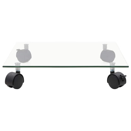 vidaXL Plant Rollers 4 pcs 35x35 cm Tempered Glass Square 3