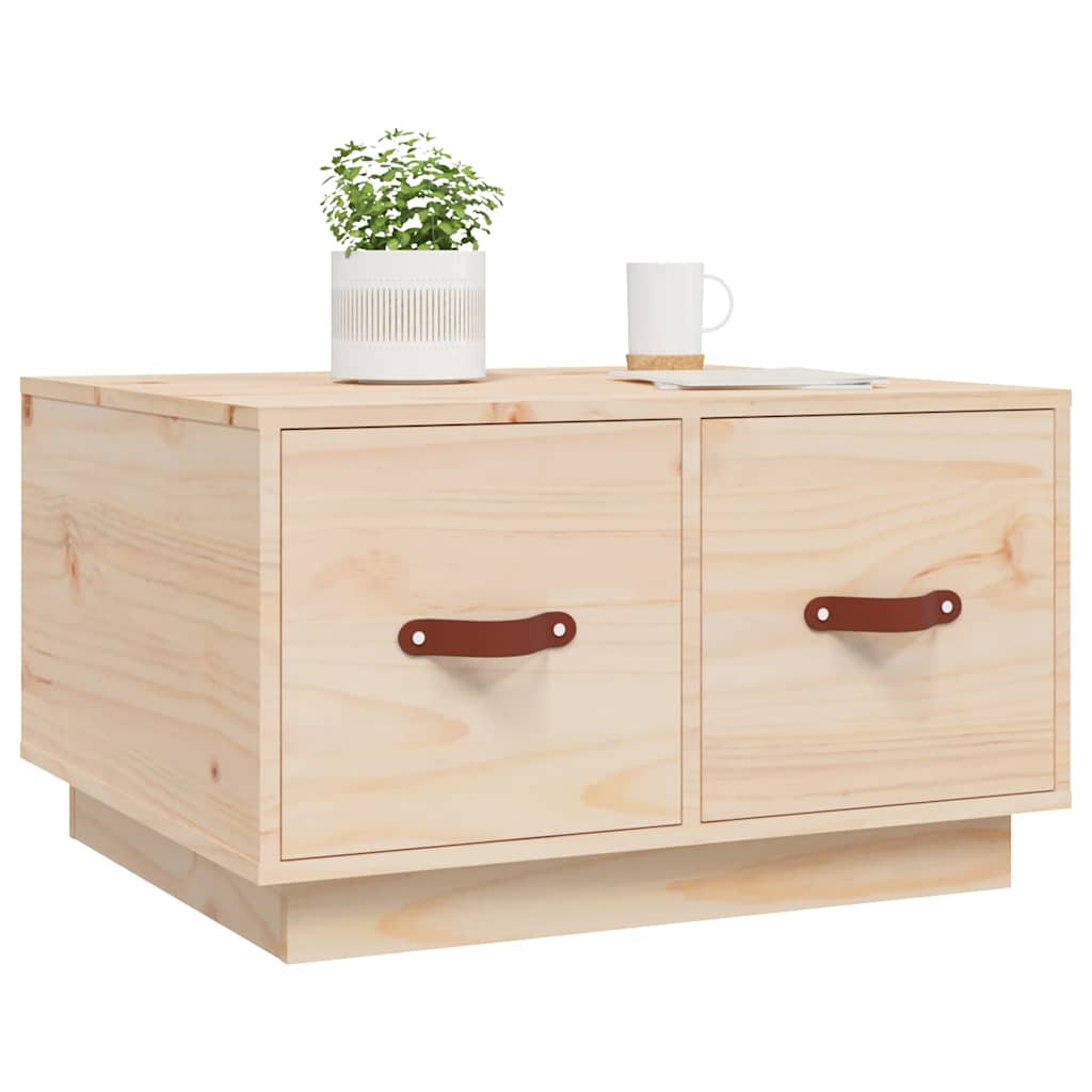 vidaXL Coffee Table 60x53x35 cm Solid Wood Pine 4