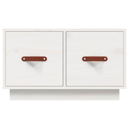 vidaXL Coffee Table White 60x53x35 cm Solid Wood Pine 6