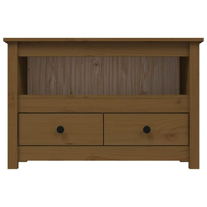vidaXL TV Cabinet Honey Brown 79x35x52 cm Solid Wood Pine 6