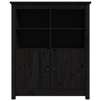 vidaXL Sideboard Black 83x41.5x100 cm Solid Wood Pine 6