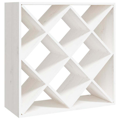 vidaXL Wine Cabinet White 62x25x62 cm Solid Wood Pine 2