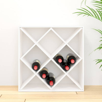 vidaXL Wine Cabinet White 62x25x62 cm Solid Wood Pine 3