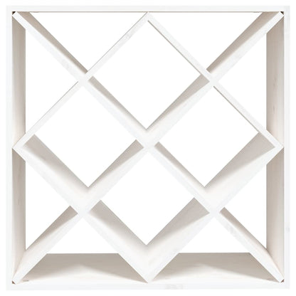 vidaXL Wine Cabinet White 62x25x62 cm Solid Wood Pine 4