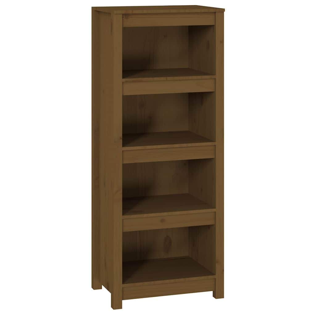 vidaXL Book Cabinet Honey Brown 50x35x125,5 cm Solid Wood Pine 2