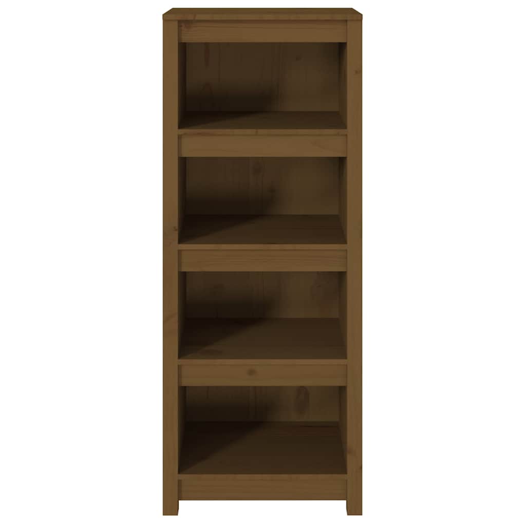 vidaXL Book Cabinet Honey Brown 50x35x125,5 cm Solid Wood Pine 4