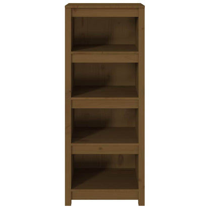 vidaXL Book Cabinet Honey Brown 50x35x125,5 cm Solid Wood Pine 4