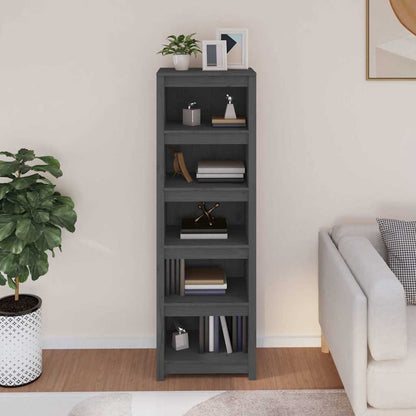 vidaXL Book Cabinet Grey 50x35x154 cm Solid Wood Pine 3