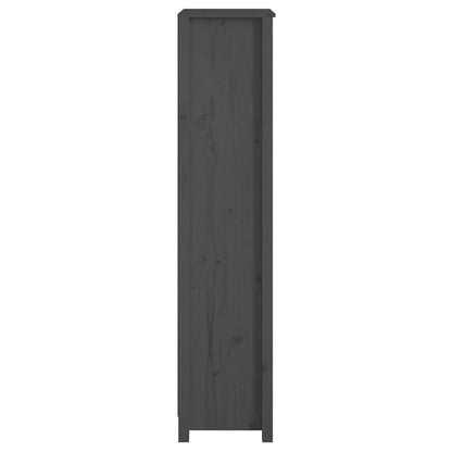 vidaXL Book Cabinet Grey 50x35x154 cm Solid Wood Pine 5