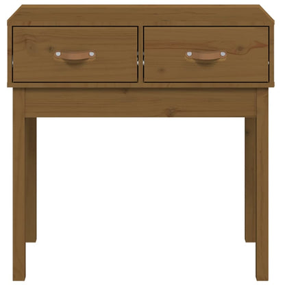 vidaXL Console Table Honey Brown 76.5x40x75 cm Solid Wood Pine 3