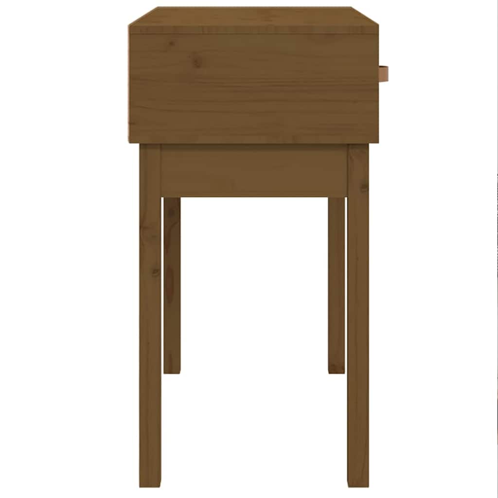 vidaXL Console Table Honey Brown 76.5x40x75 cm Solid Wood Pine 5