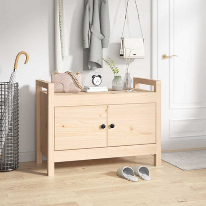 vidaXL Hall Bench Solid Wood Pine