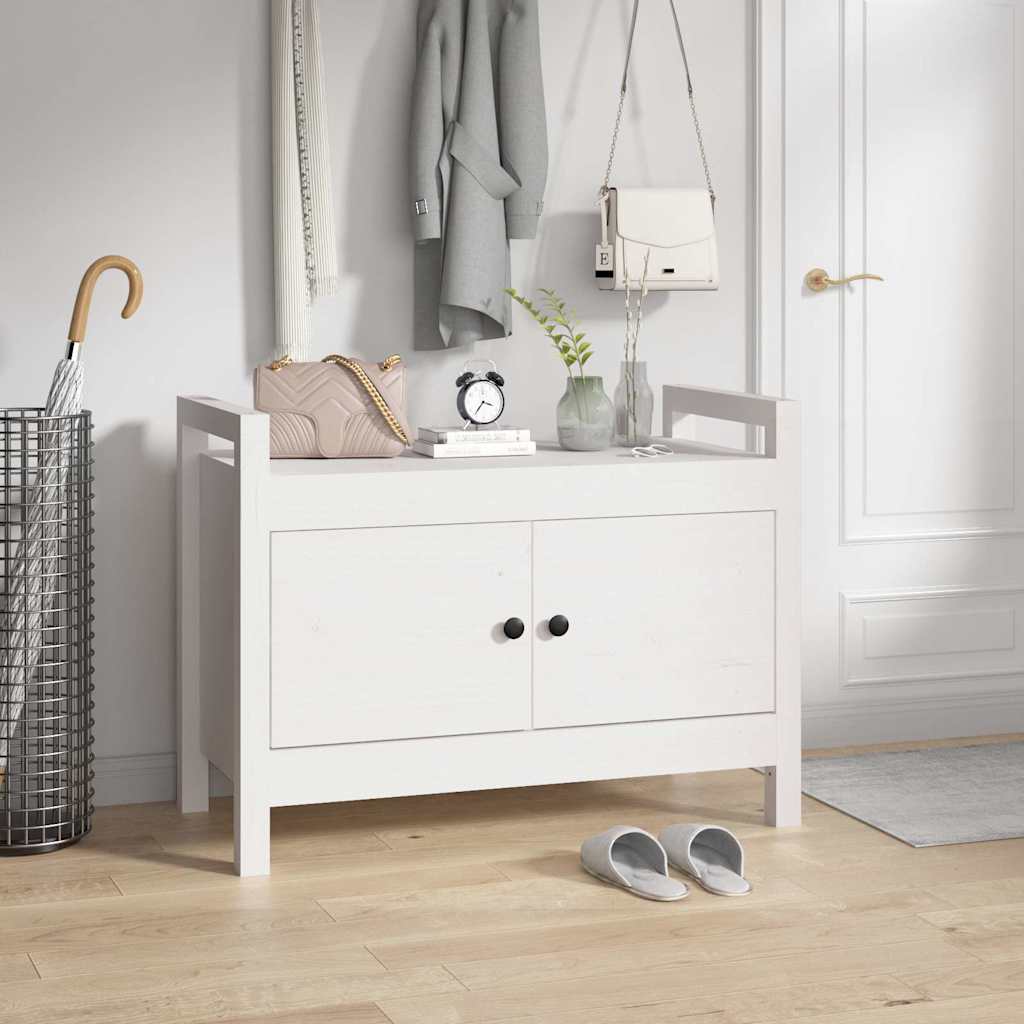 vidaXL Hall Bench Solid Wood Pine
