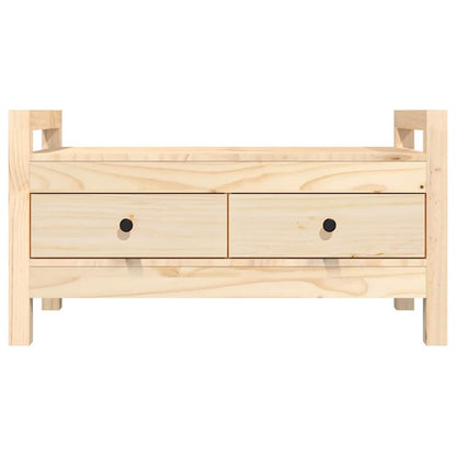 vidaXL Hall Bench 80x40x43 cm Solid Wood Pine 4