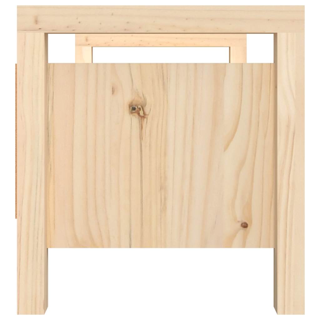 vidaXL Hall Bench 80x40x43 cm Solid Wood Pine 5