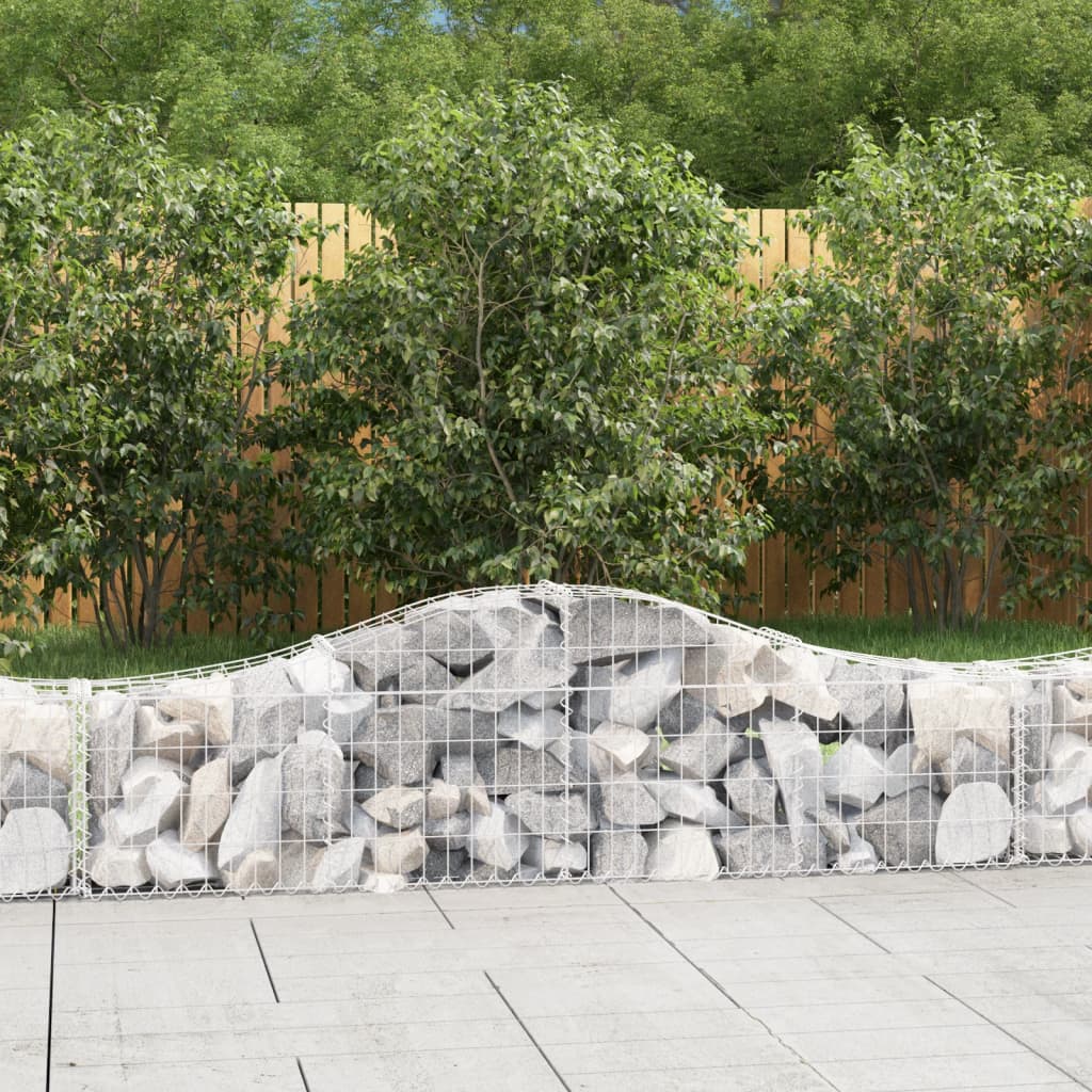 Arched Gabion Baskets Galvanised Iron
