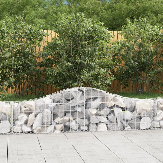 Arched Gabion Baskets Galvanised Iron