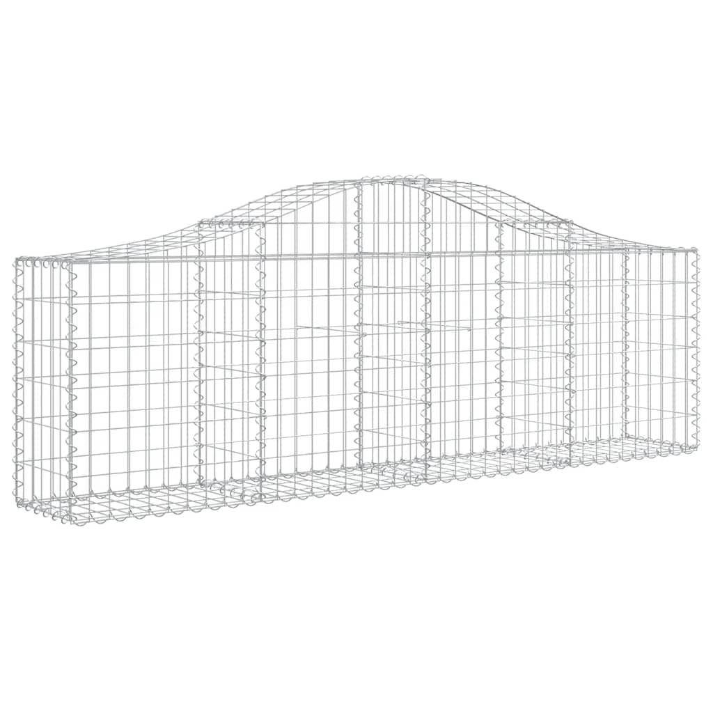 Arched Gabion Baskets Galvanised Iron 3 pcs 200 x 30 x 40/60 cm – 200 x 50 x 220/240 cm 200 x 30 x 60/80 cm