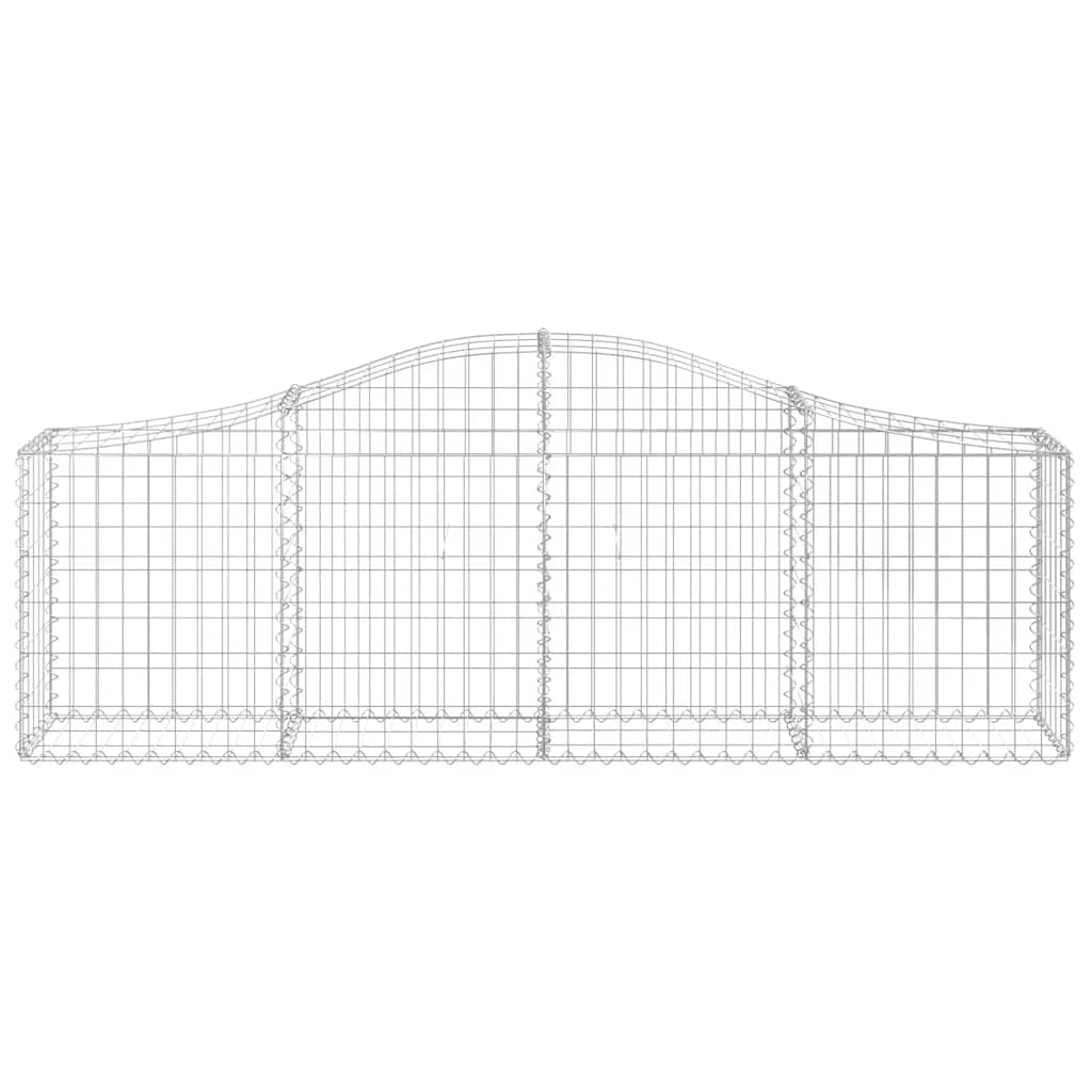 Arched Gabion Baskets Galvanised Iron 3 pcs 200 x 30 x 40/60 cm – 200 x 50 x 220/240 cm 200 x 30 x 60/80 cm
