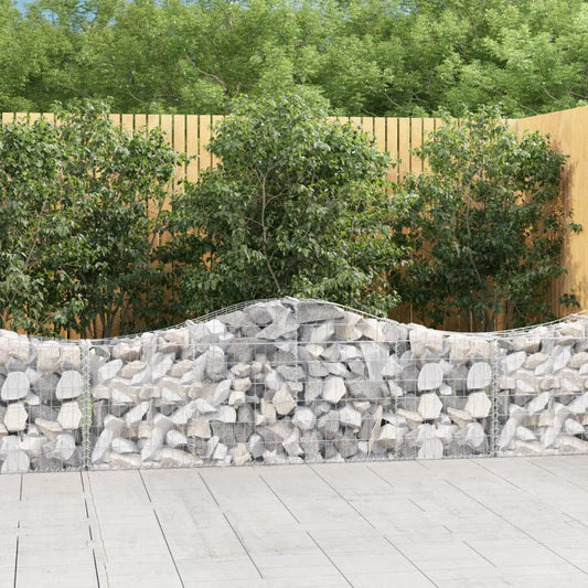 Arched Gabion Baskets Galvanised Iron