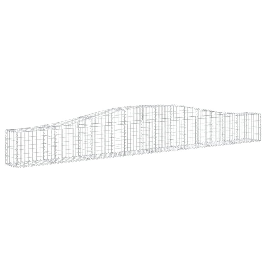 Arched Gabion Baskets Galvanised Iron