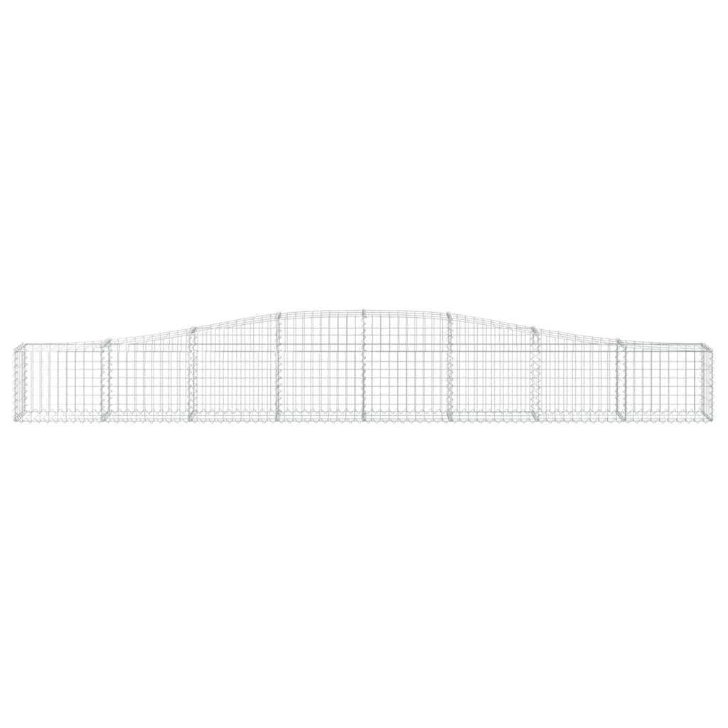 Arched Gabion Baskets Galvanised Iron 3 pcs 400 x 30 x 40/60 cm – 400 x 50 x 220/240 cm 400 x 30 x 40/60 cm