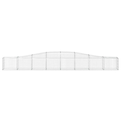 Arched Gabion Baskets Galvanised Iron 3 pcs 400 x 30 x 40/60 cm – 400 x 50 x 220/240 cm 400 x 30 x 40/60 cm