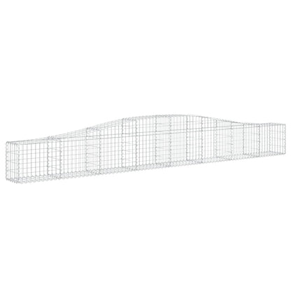 Arched Gabion Baskets Galvanised Iron 4 pcs 400 x 30 x 40/60 cm – 400 x 50 x 220/240 cm 400 x 30 x 40/60 cm