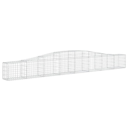 Arched Gabion Baskets Galvanised Iron 7 pcs 400 x 30 x 40/60 cm – 400 x 50 x 220/240 cm 400 x 30 x 40/60 cm