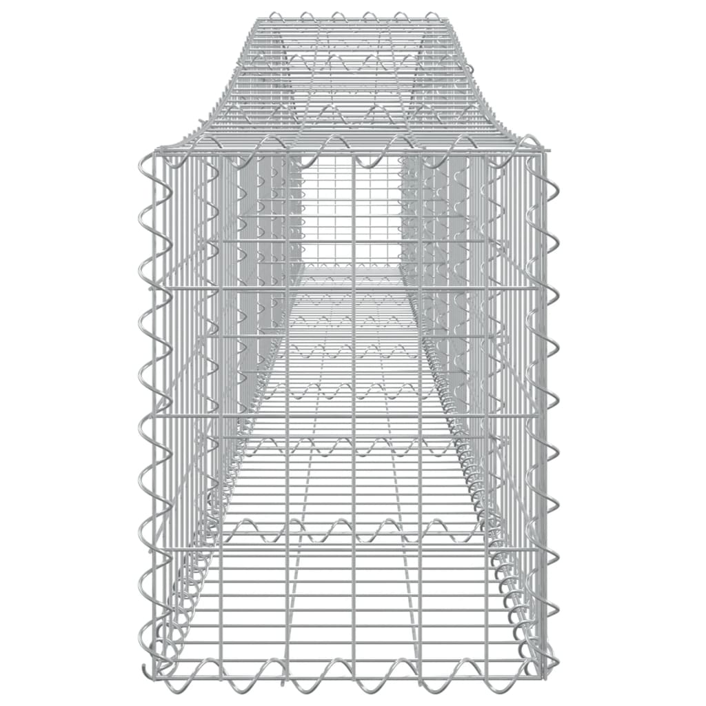 Arched Gabion Baskets Galvanised Iron 7 pcs 400 x 30 x 40/60 cm – 400 x 50 x 220/240 cm 400 x 30 x 40/60 cm