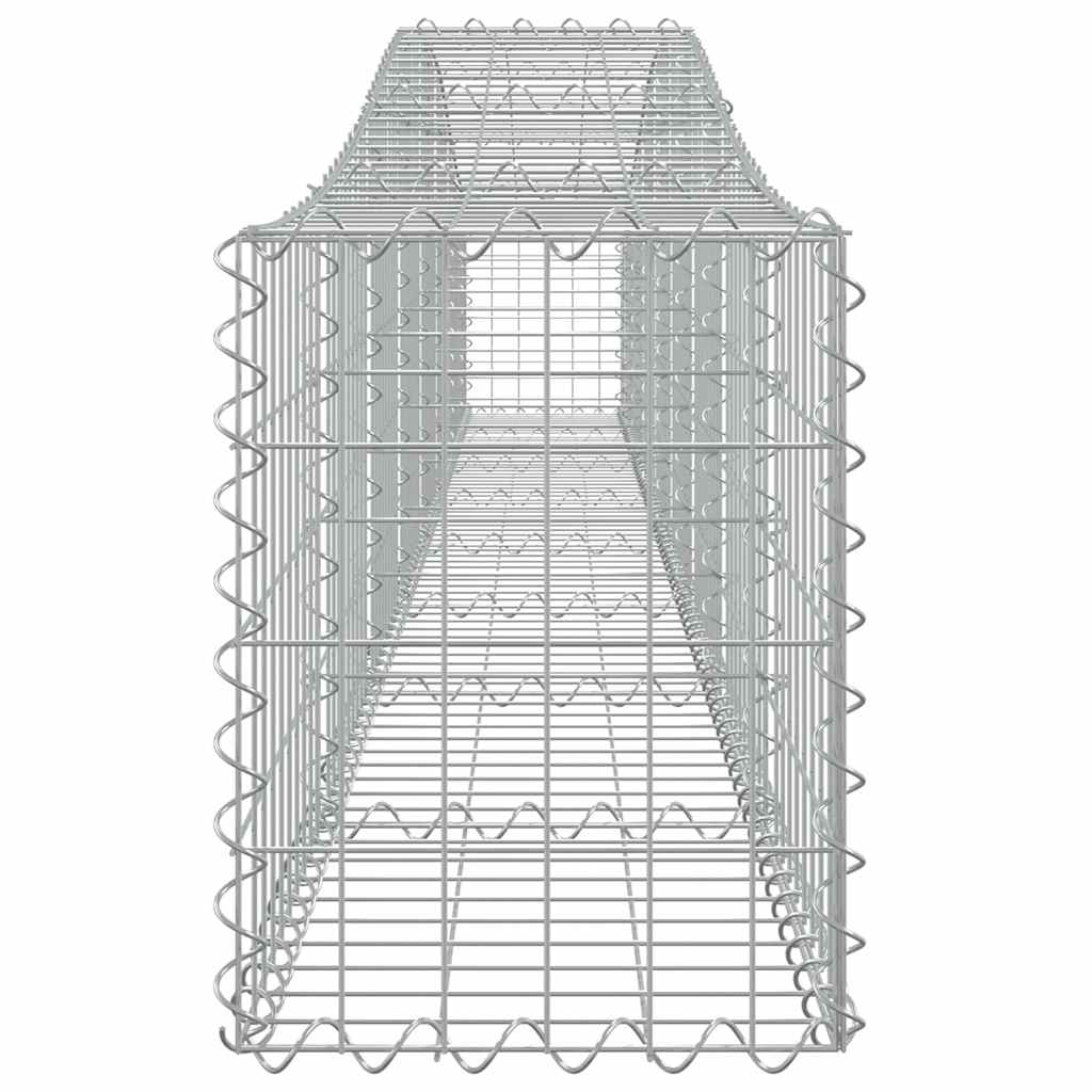 Arched Gabion Baskets Galvanised Iron 9 pcs 400 x 30 x 40/60 cm – 400 x 50 x 220/240 cm 400 x 30 x 40/60 cm