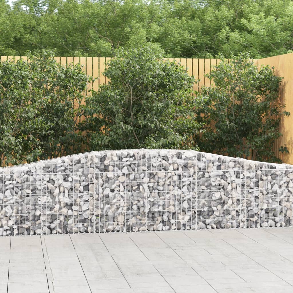 Arched Gabion Baskets Galvanised Iron